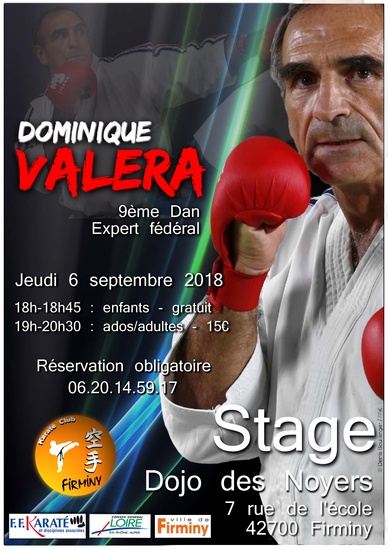 Dominique VALERA au nouveau dojo des noyers à Firminy